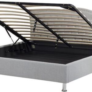 Beliani METZ - Bed with Storage - Grijs - Polyester (4260602378013)