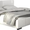 Bed - 160x200 cm - Wit kunstleer met leds - SOREN L 217 cm x H 87 cm x D 173 cm (3517921005825)