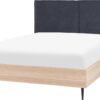 IZERNORE - Bed - Donkergrijs - 140 x 200 cm - Stof (4255664826459)