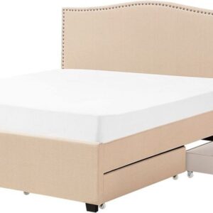 MONTPELLIER - Bed met opbergruimte - Beige - 160 x 200 cm - Polyester (4260602374718)