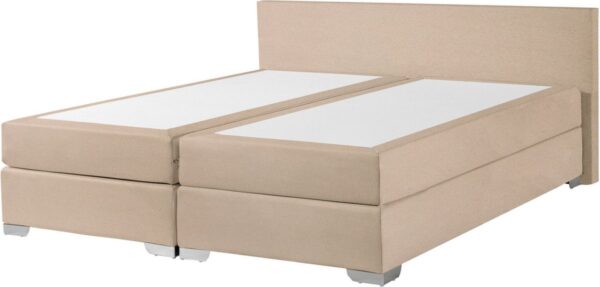 PRESIDENT - Boxspringbed - Beige - 180 x 200 cm - Polyester (4260580931729)
