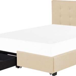 ROCHELLE - Bed opbergruimte - Beige - 140 x 200 cm - Polyester (4251682289757)