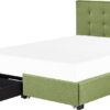 ROCHELLE - Bed opbergruimte - Groen - 180 x 200 cm - Polyester (4251682289801)