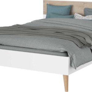 Parisot - Tweepersoonsbed Hardy - 140x200 - Wit (3480940294887)